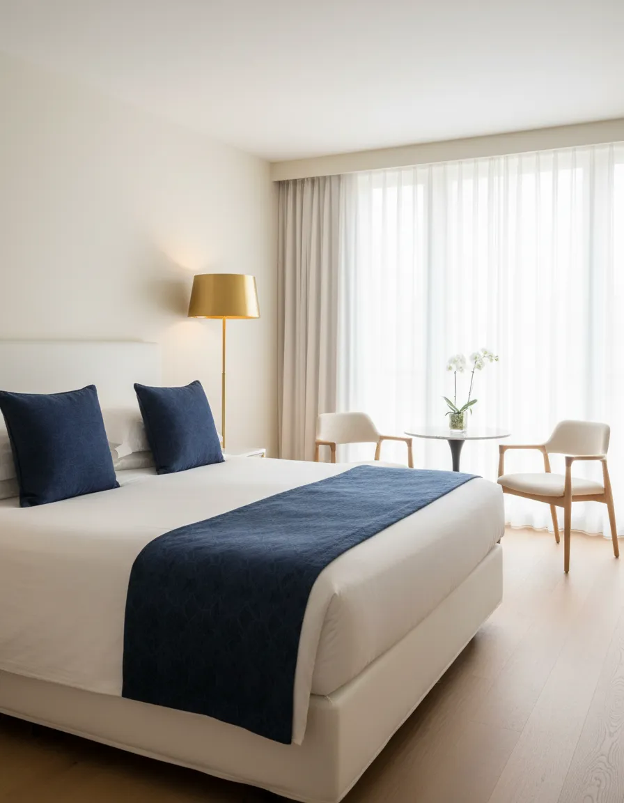 Hospitality property manager reviewing digital strategy