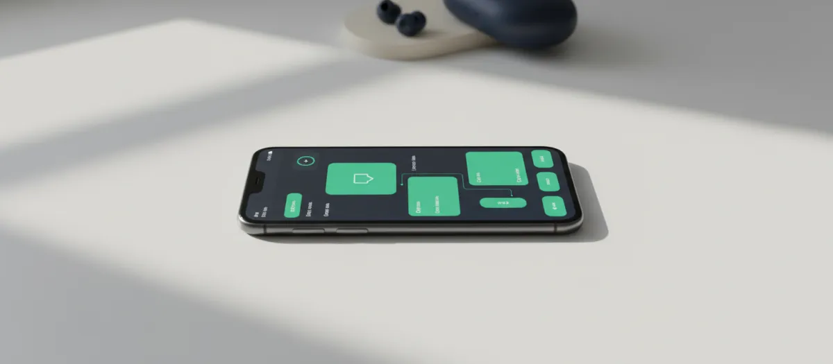 Visual representation of seamless mobile flows