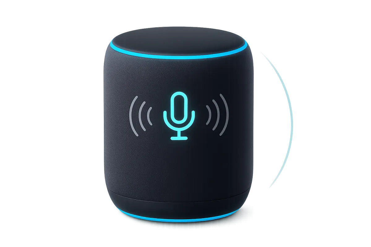 Illustration representing voice search capabilities