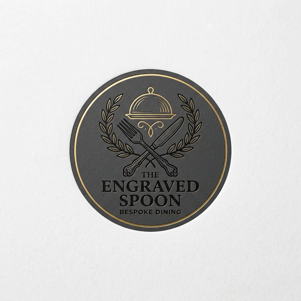 Bespoke Restaurant Emblem Engraving Icon