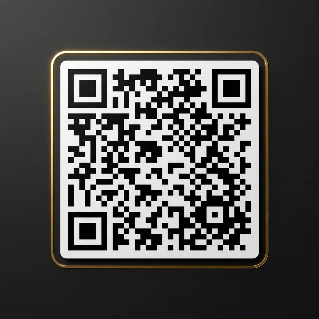 High Contrast Precision QR Matrix Icon