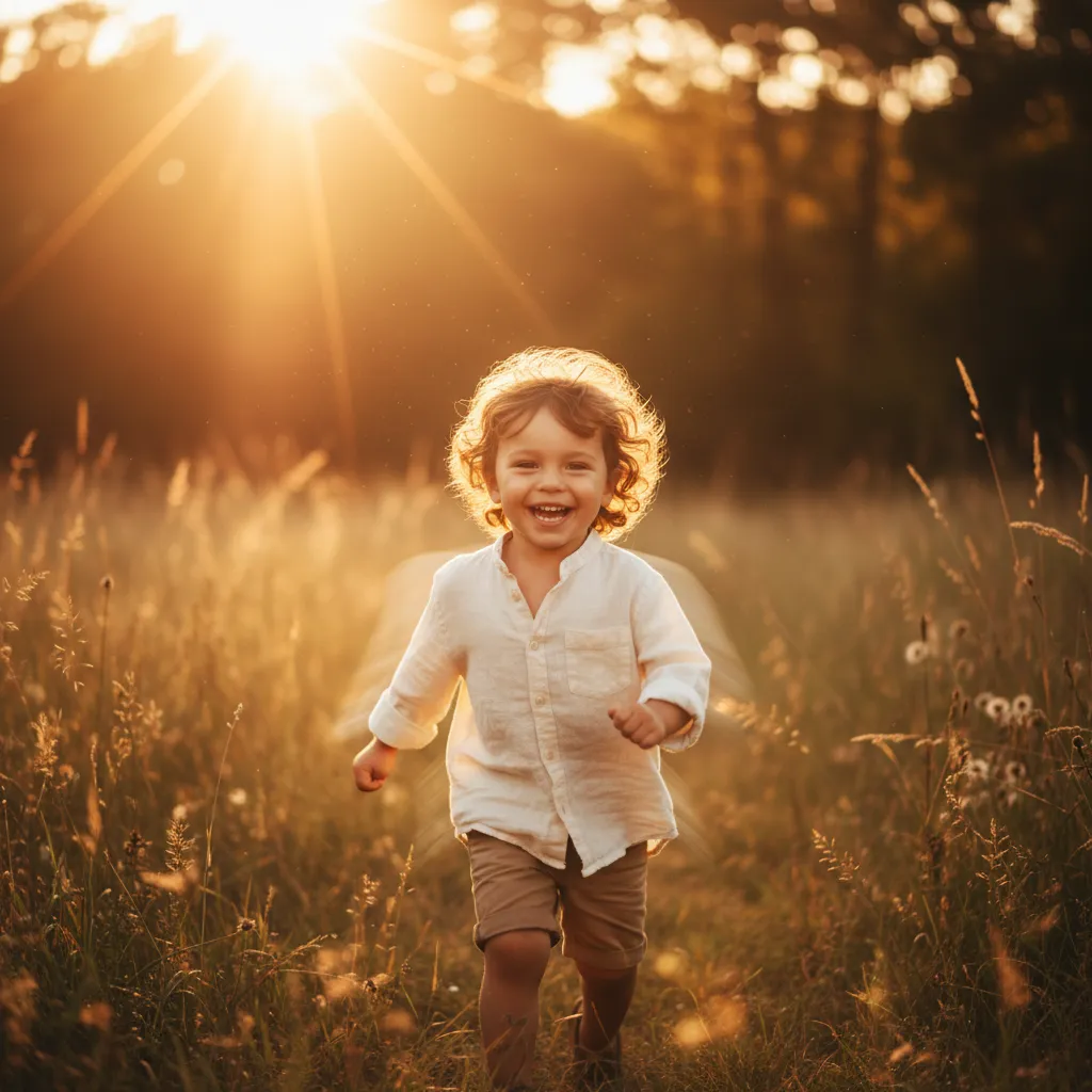 Children playing naturally without forced poses