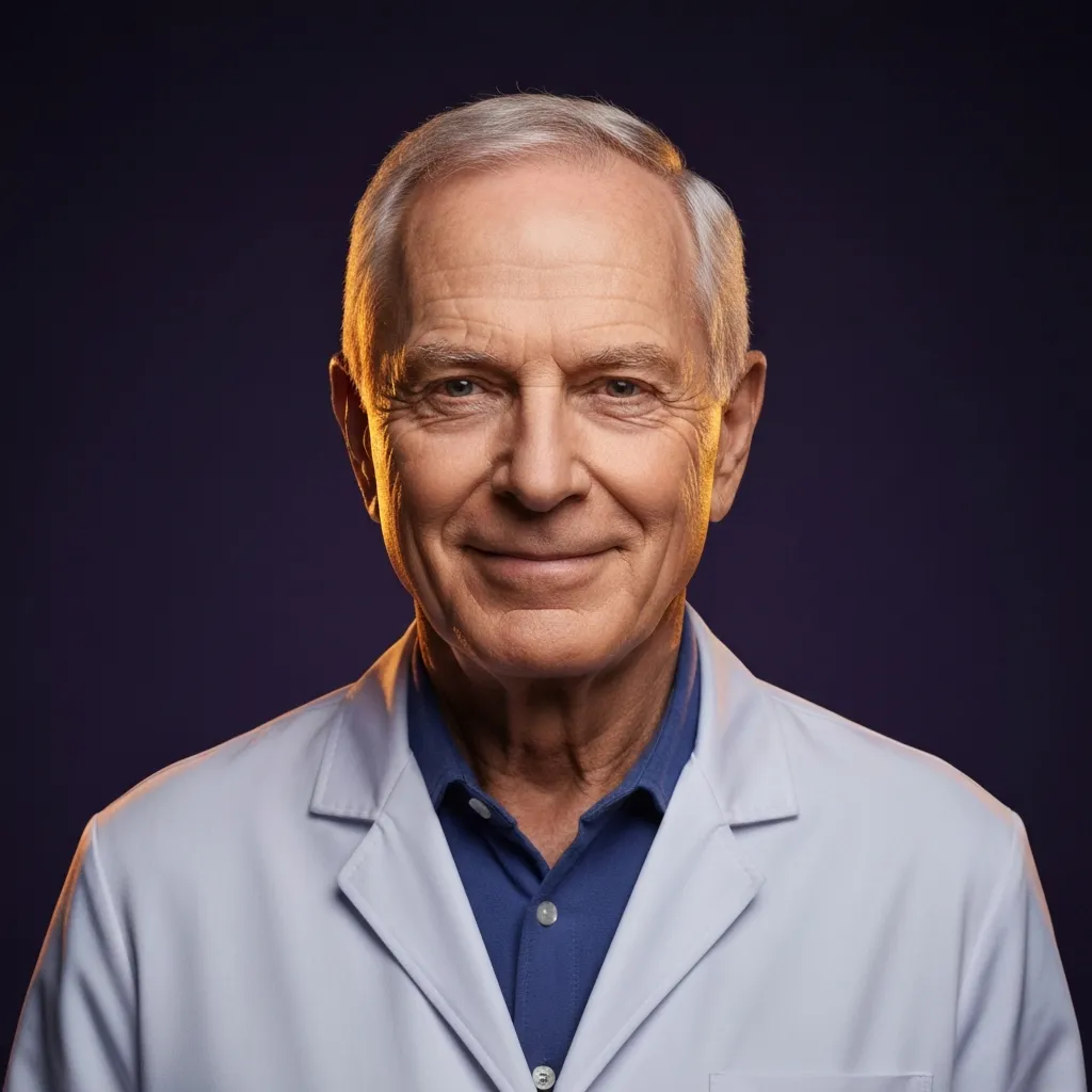 Senior client smiling, representing peace of mind