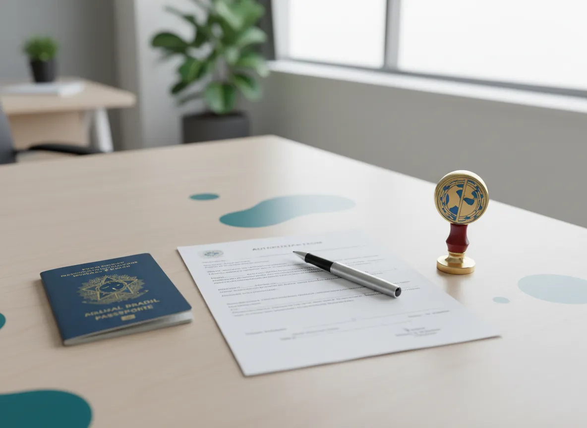 Formulário de Autorização para Passaporte e Viagem Apostilada