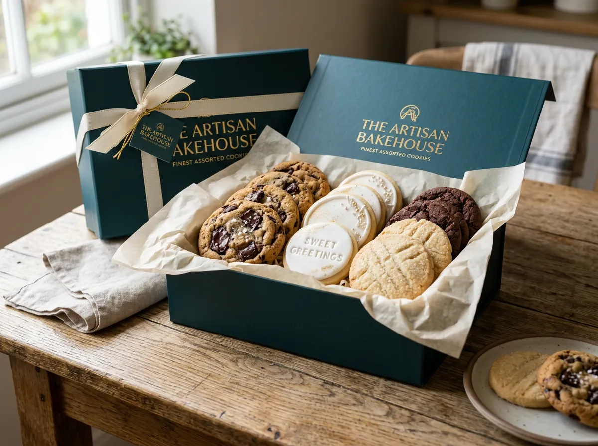 Cookie gift box for corporate gifting and subscriptions
