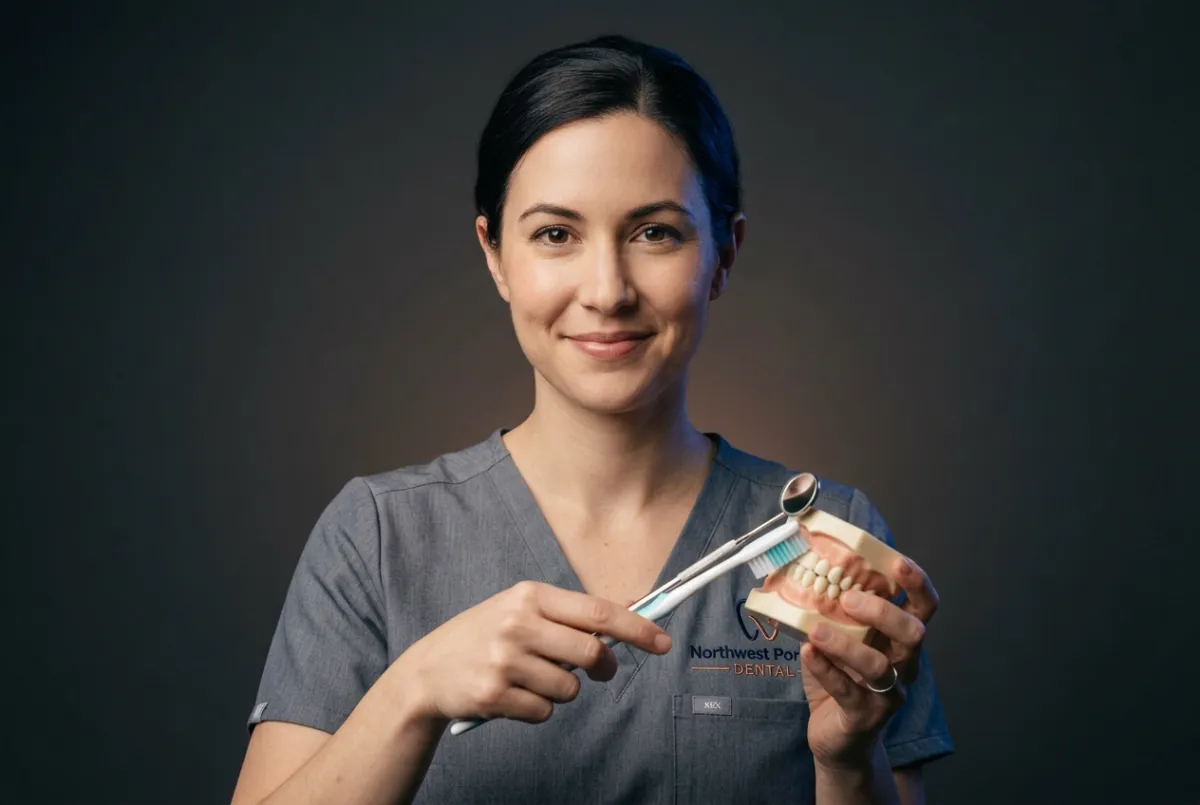 Preventive dentistry consultation and gentle cleaning session