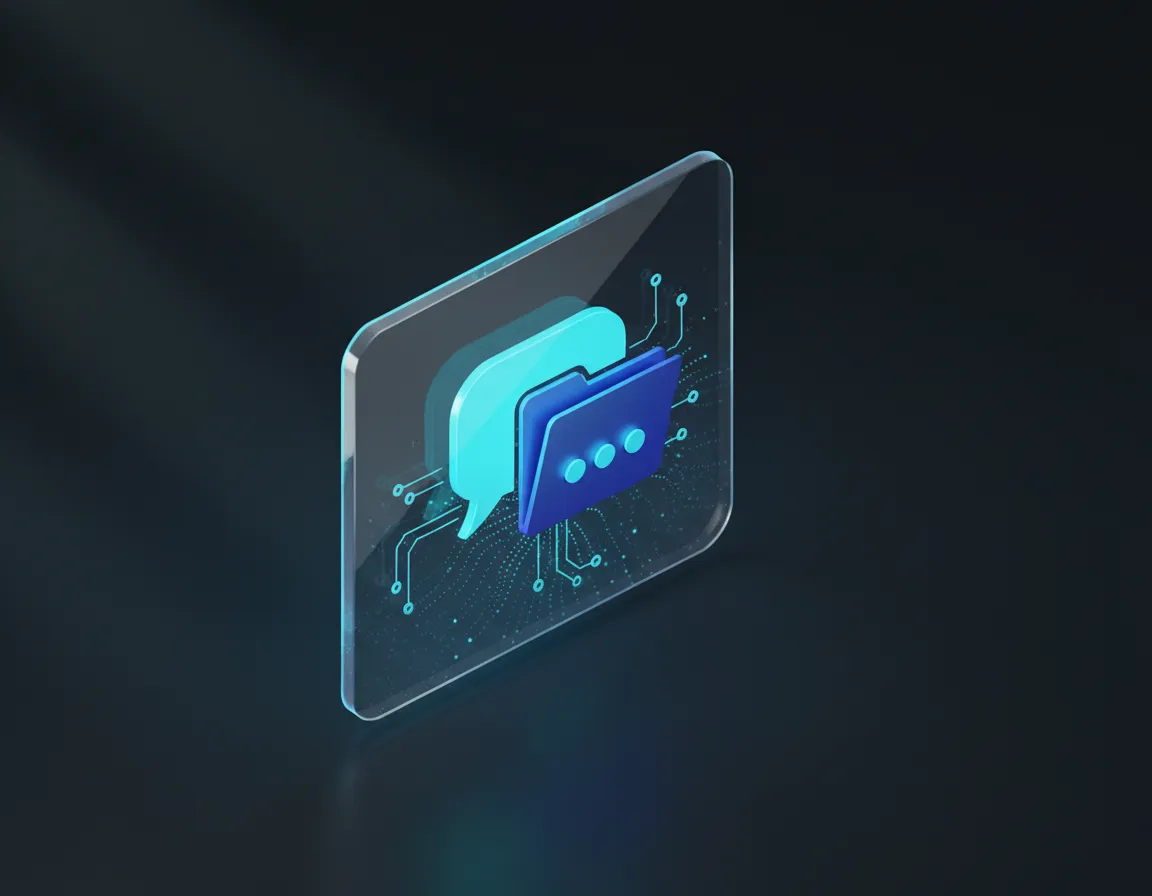 Ecosystem Flow Diagram showing WhatsApp and Forms capturing leads, frosted glass container, cyan gradient lines
