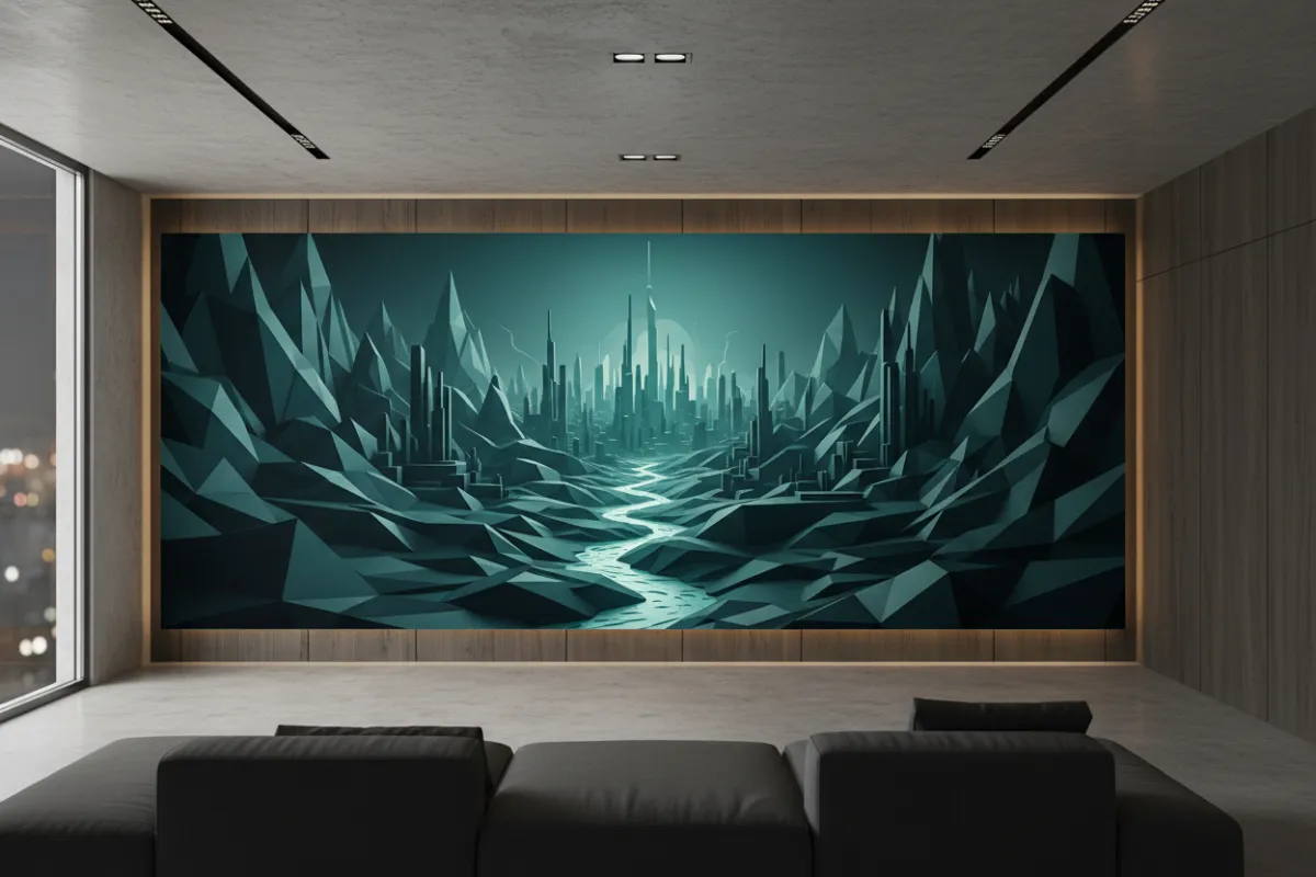 3D wall mural by Vista Wall Creations