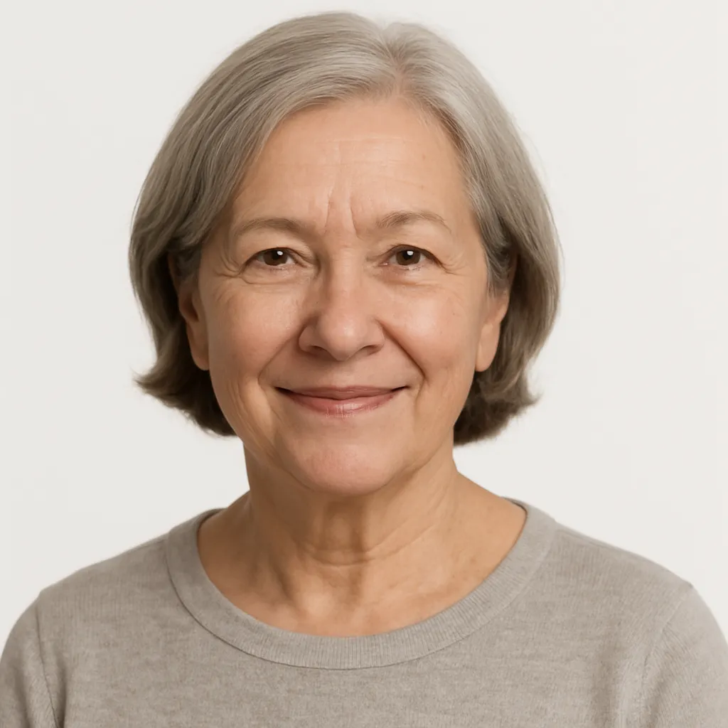 Portrait of a woman in her 60s (testimonial)