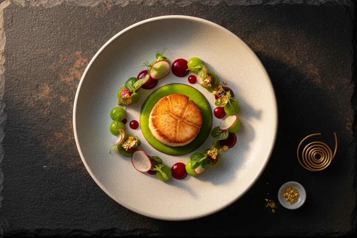 Plated food