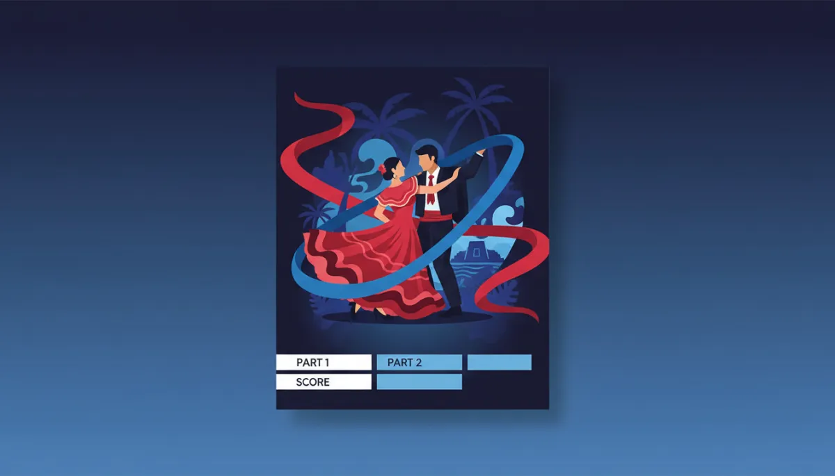 Partitura de marinera norteña para conjunto