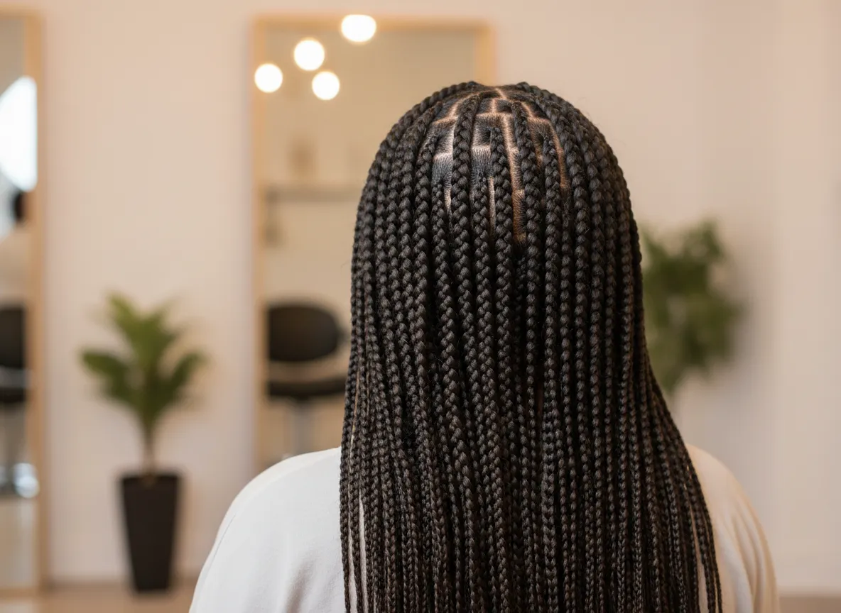 Braids and protective style at Awralla London