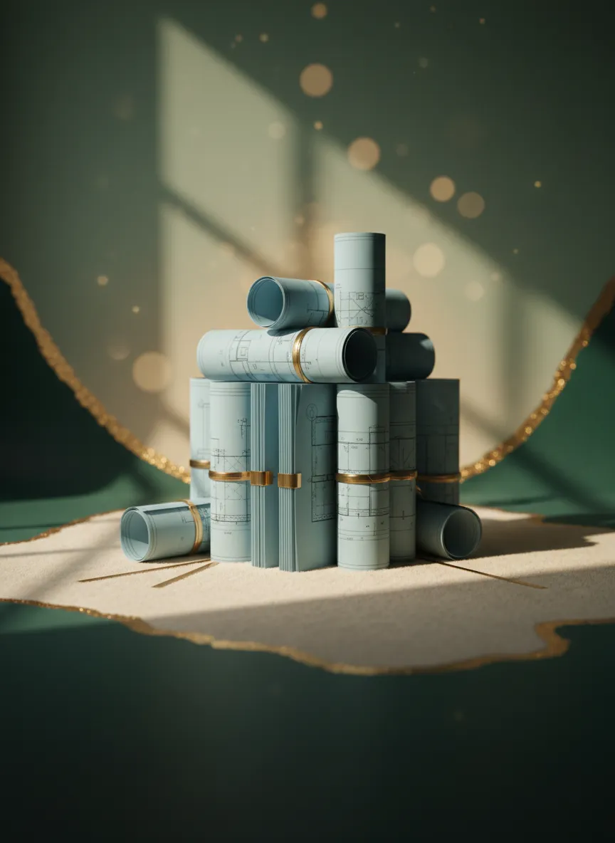 Atmospheric workspace detail representing strategic clarity
