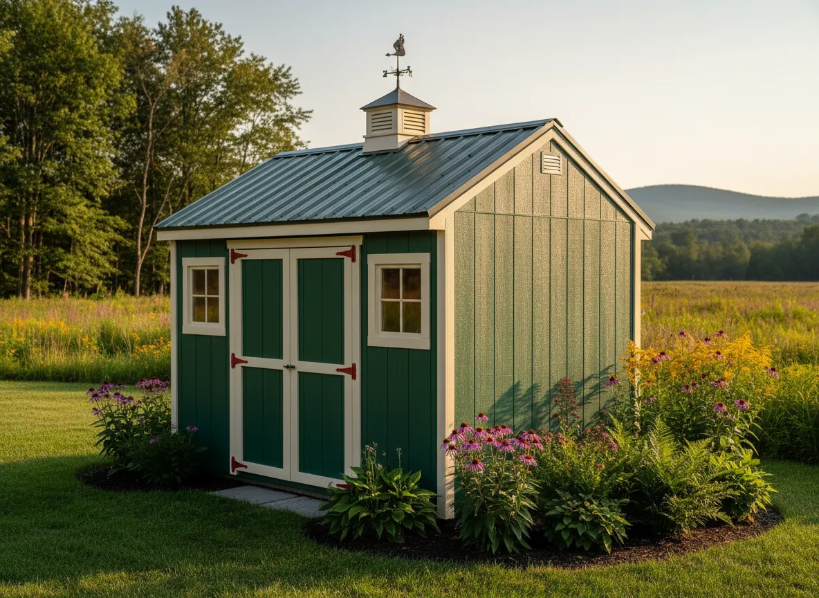 Custom Shed in Vermont landscape