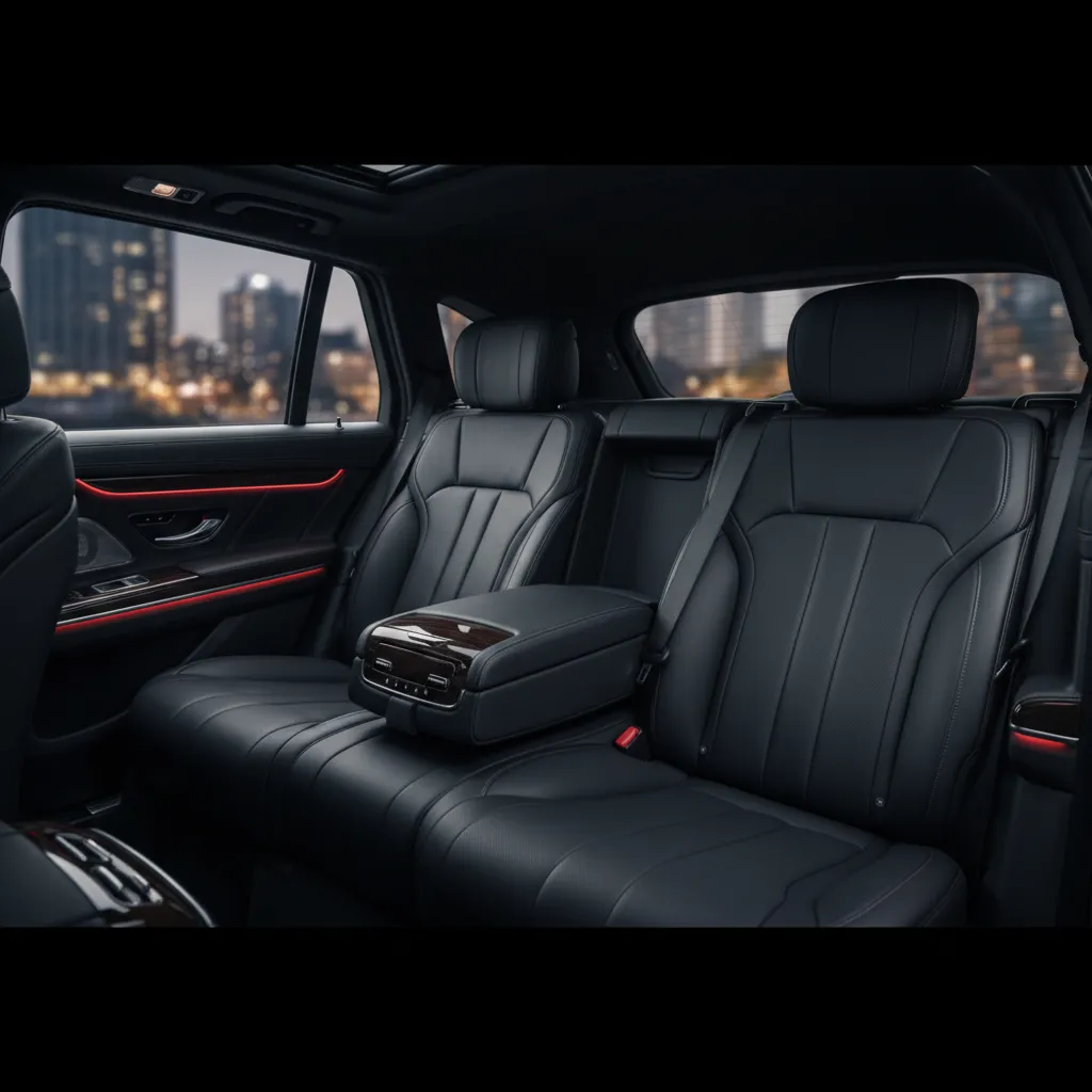 Premium luxury vehicle interior ensuring comfortable travel