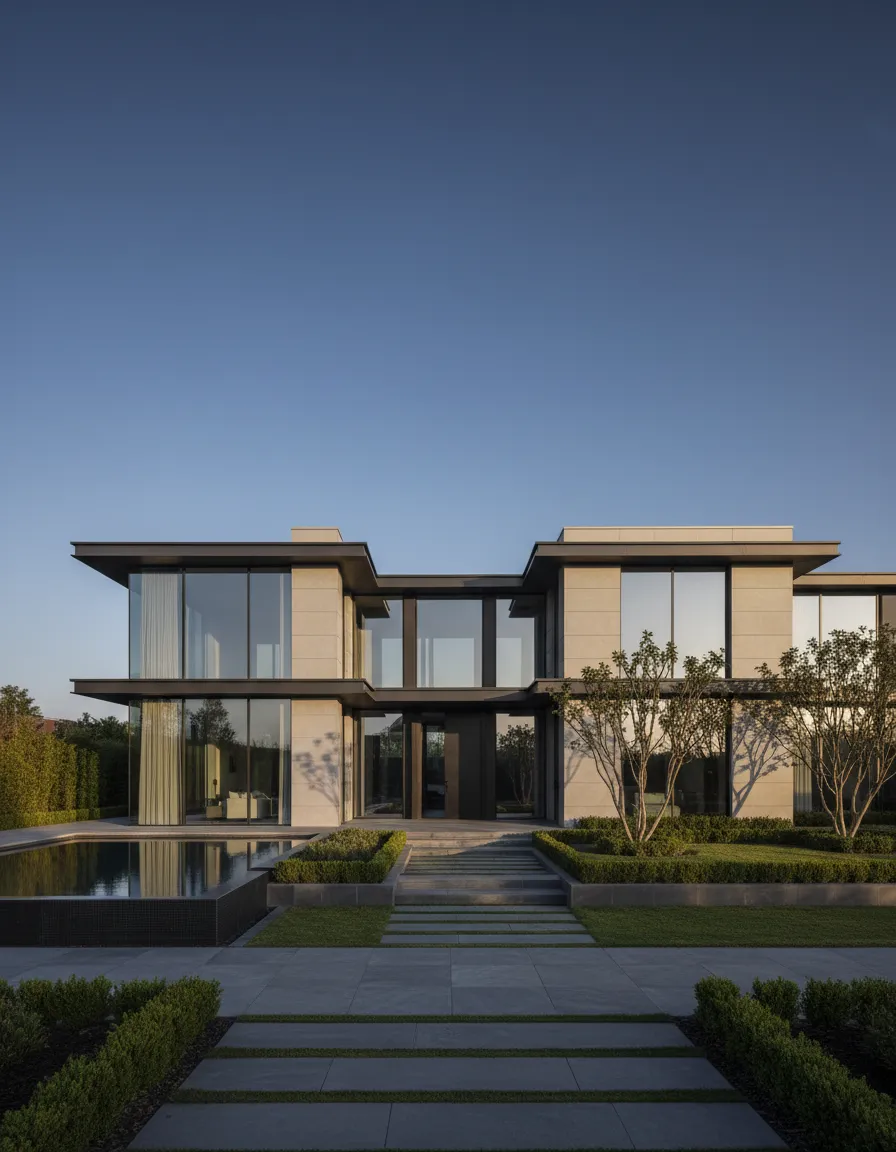 Modern property exterior for potential buyers