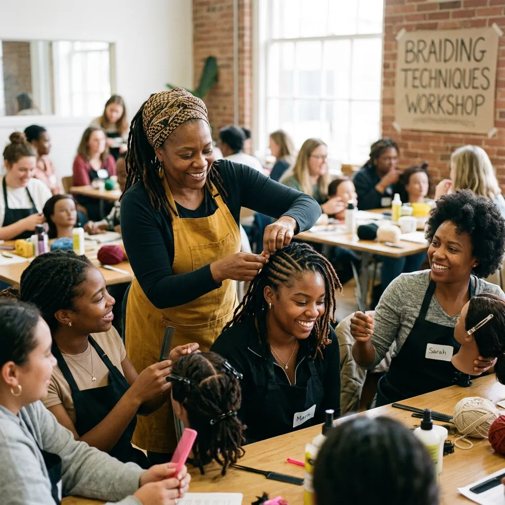 Community braiding education workshop