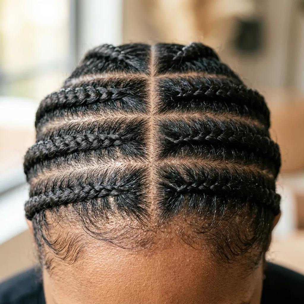 Braid pattern close-up detail