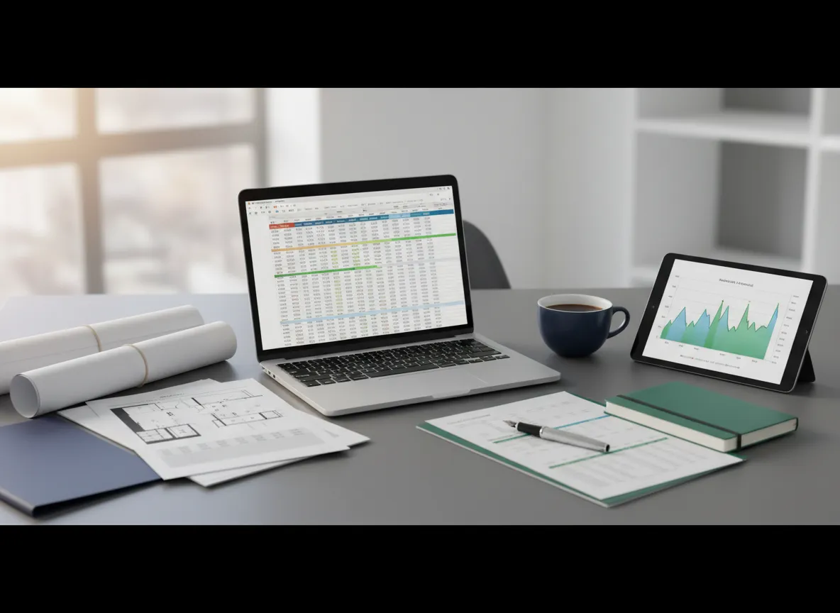 Professional workspace showing a deal being analyzed