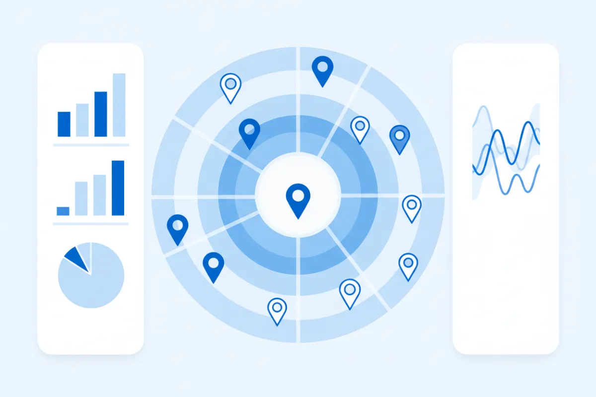 Local Visibility Scan Map Dashboard