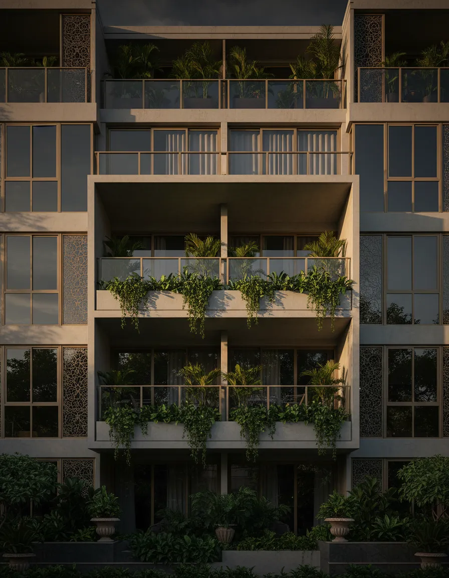 Architectural placeholder showing premium elevations