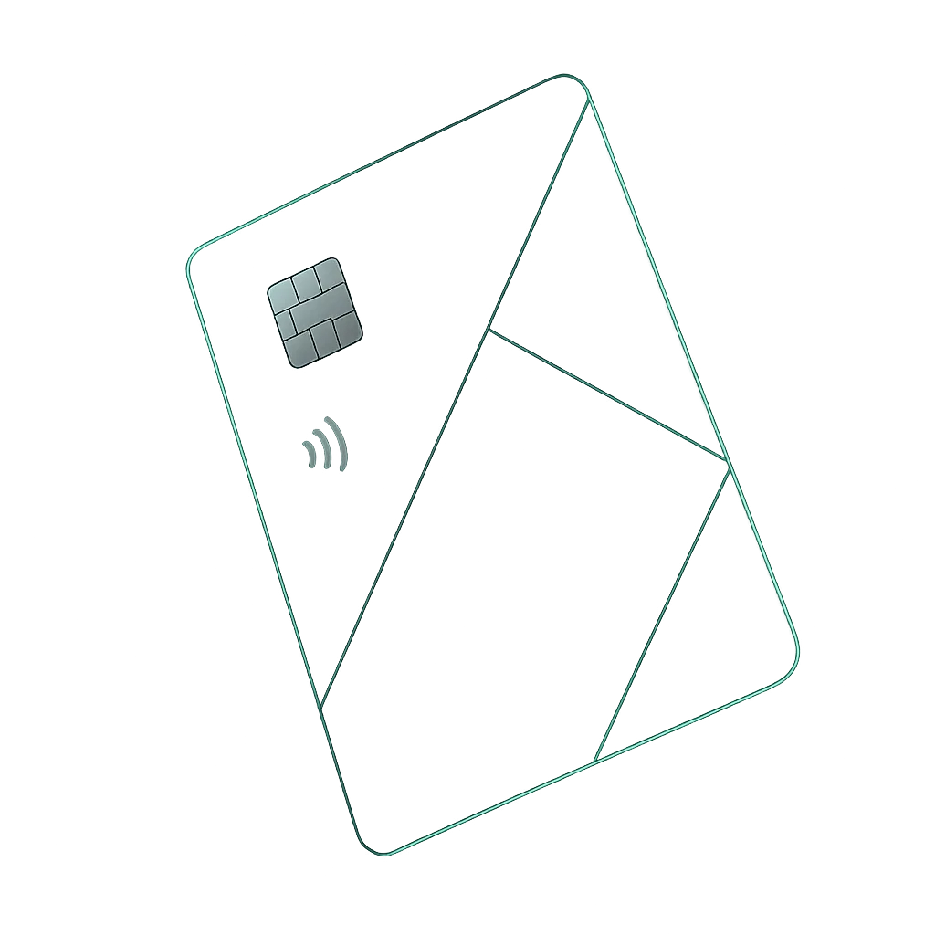 OpenSky Secured Visa Card floating credit card cutout