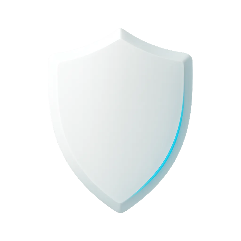 Minimalist geometric privacy shield graphic