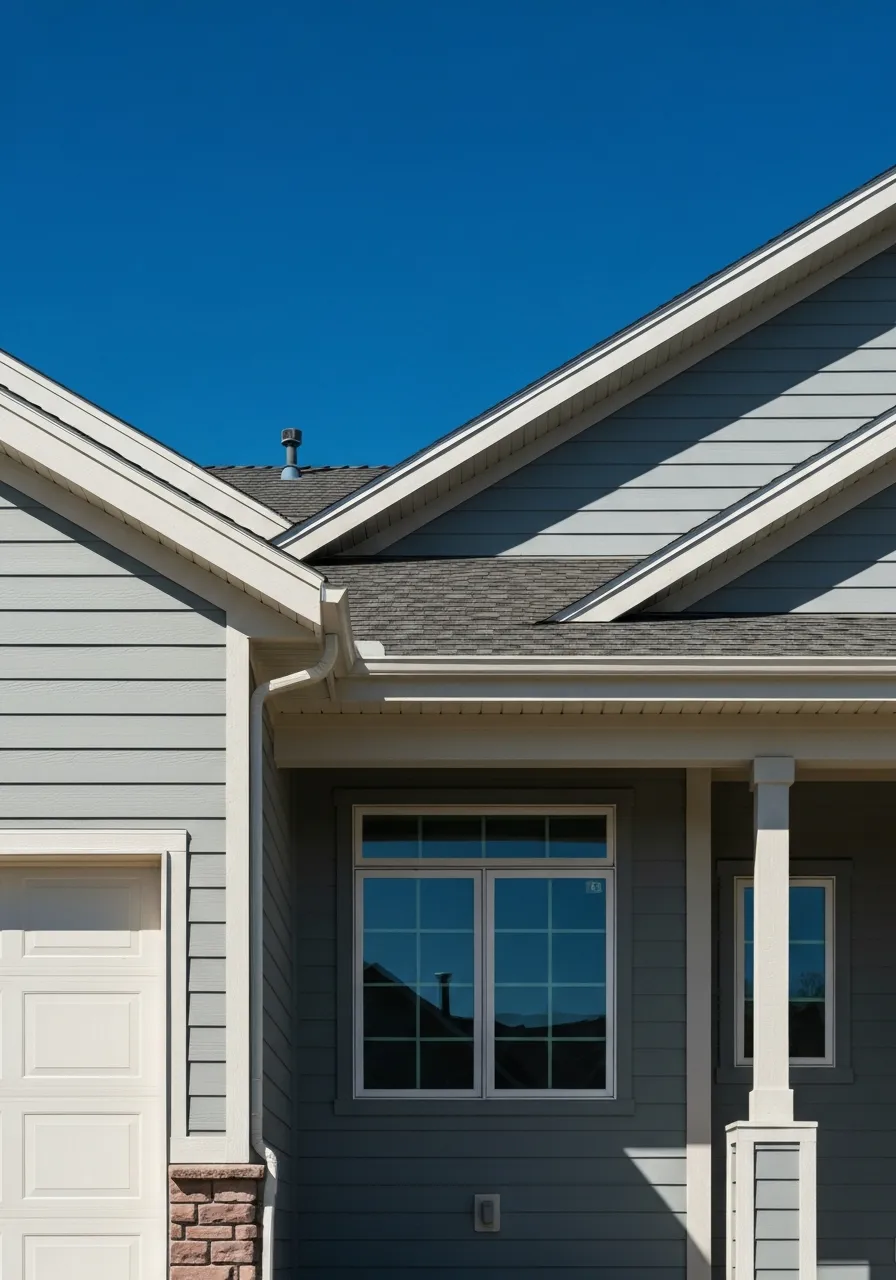 Crisp exterior paint against a dramatic Colorado sky demonstrating quality coatings