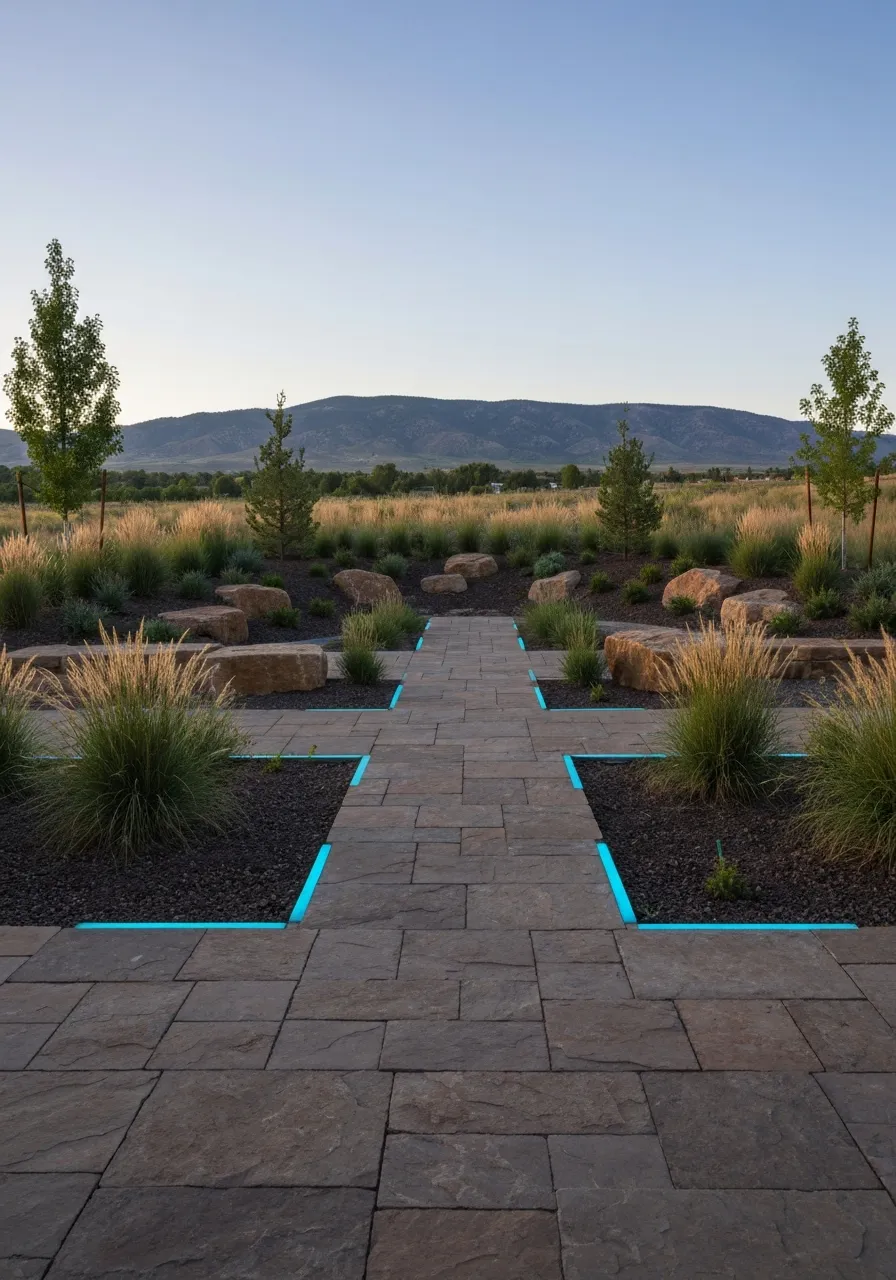 Premium xeriscaped Colorado yard showcasing high-margin landscaping opportunities