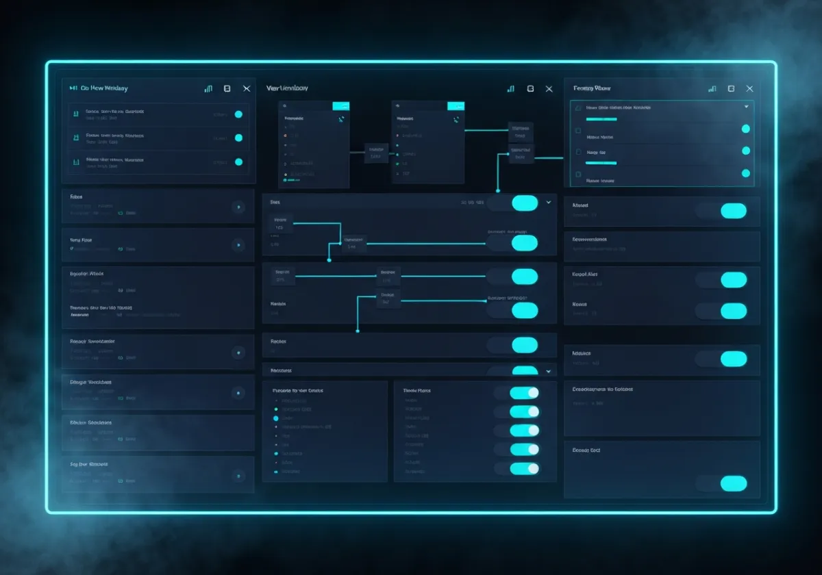 Dashboard showing high level of technical customization options