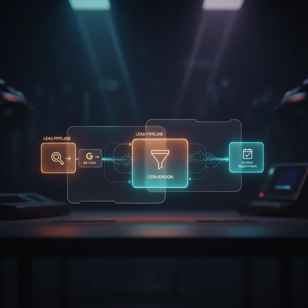 Dashboard showing high-end lead flow and AI follow up metrics