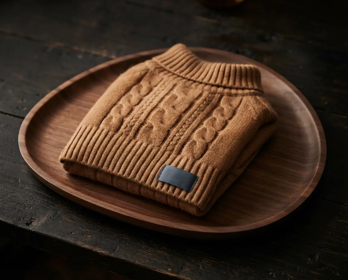 Chico wearing an ultra-soft knitted cashmere sweater for Yorkshire Terriers