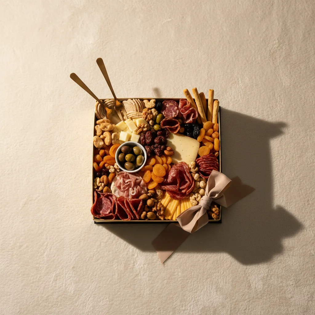 Editorial photo of a luxury halal grazing box