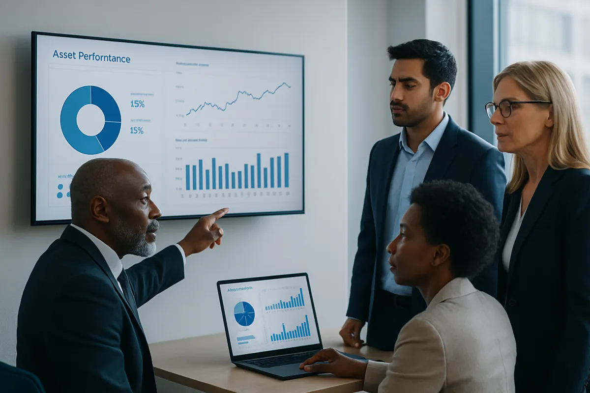 Photorealistic team meeting photo