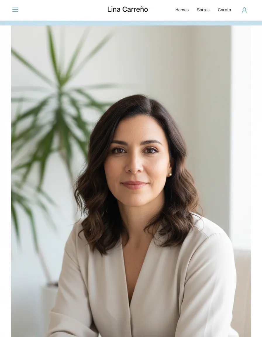 Retrato de Lina Carreño, coach personal