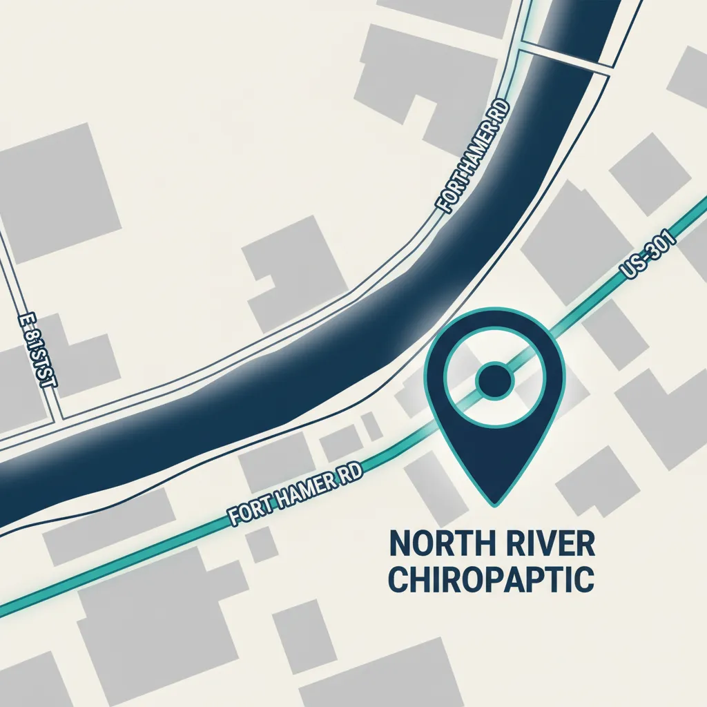 Map location for North River Chiropractic in Parrish, FL