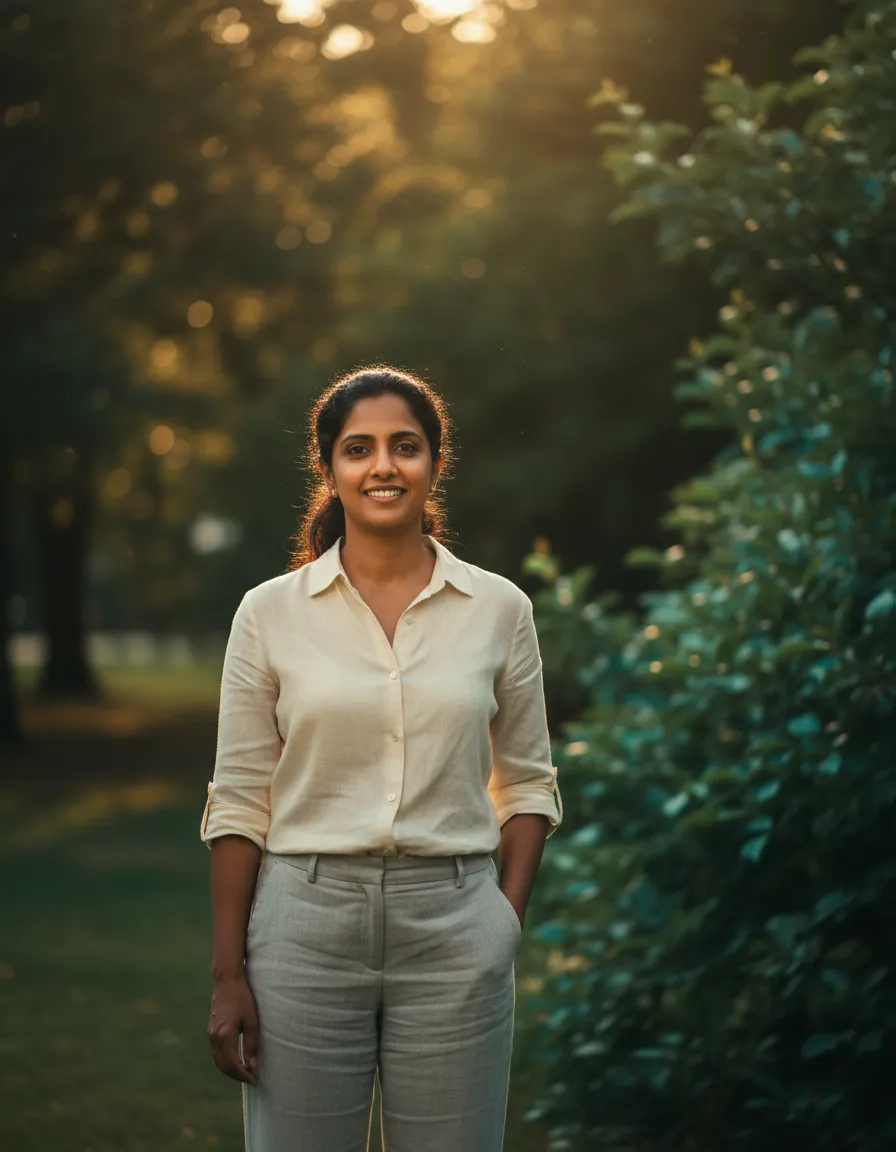 Warm lifestyle portrait of NutraVyra founder