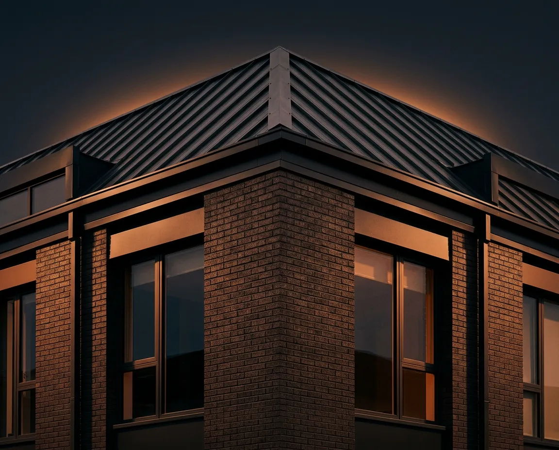 Architecture résidentielle moderne inspectée avec rigueur technique et drone