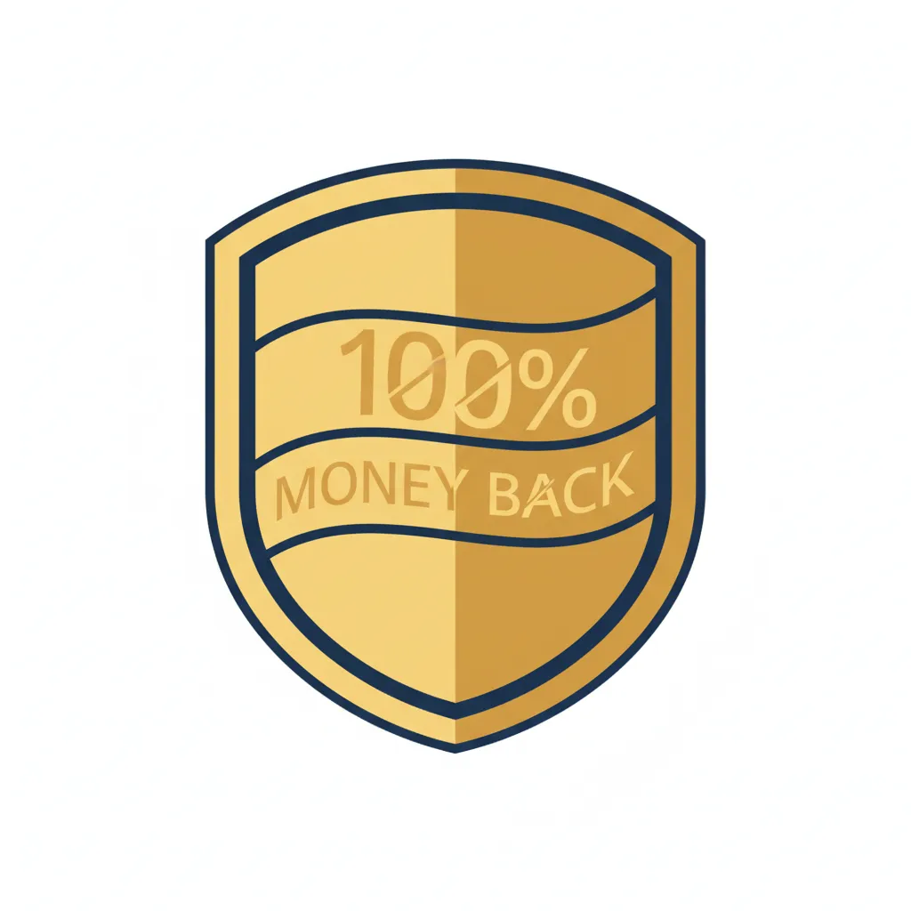 100% Money Back Guarantee badge