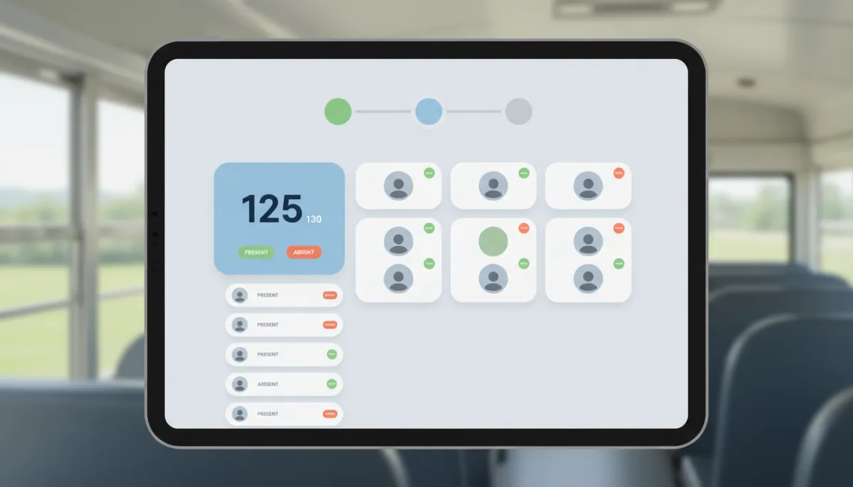 TCC live attendance dashboard