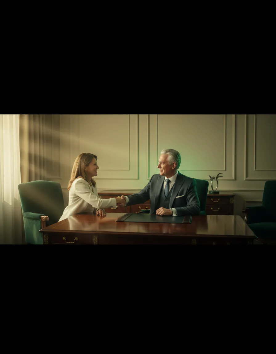 Financial advisor and client in a collaborative meeting discussing long-term planning