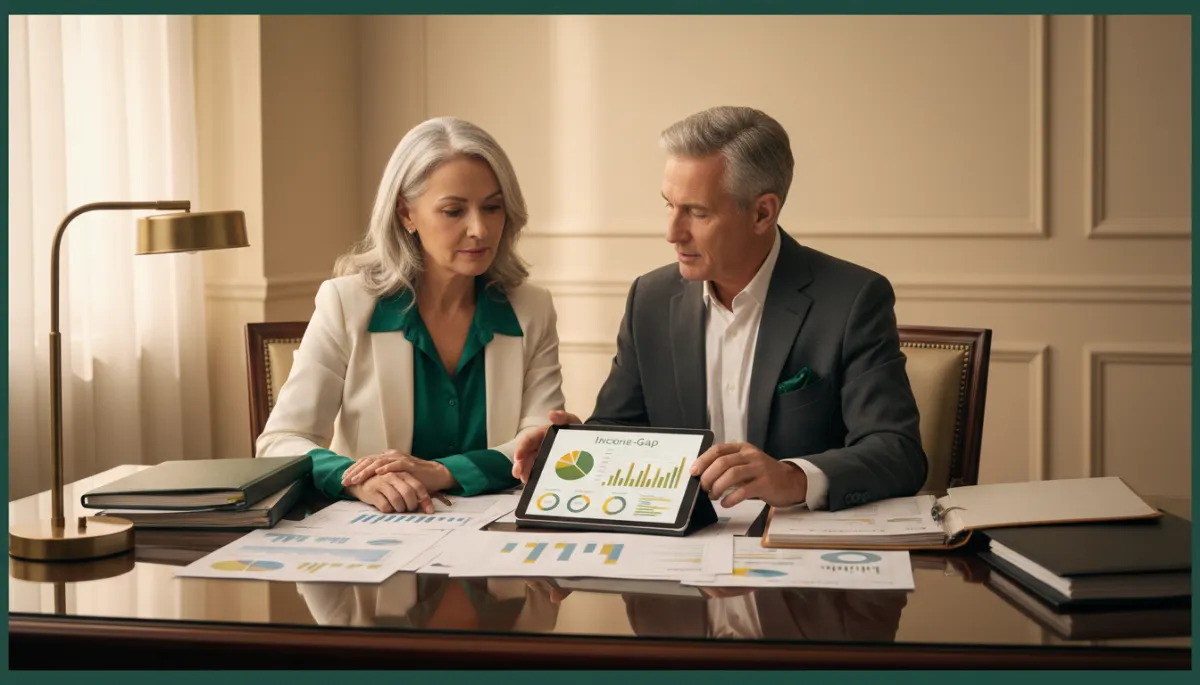 Professional financial planning and income gap analysis