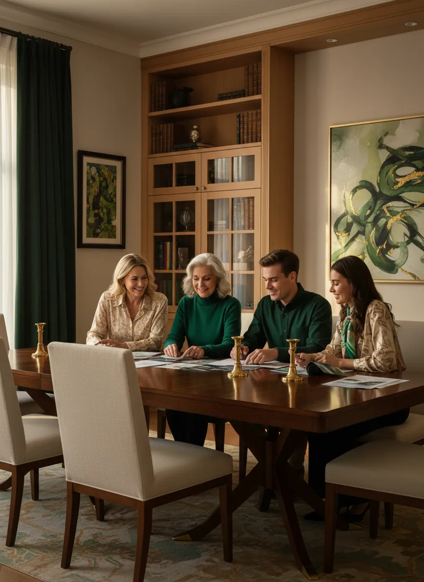 Family planning their financial future and life insurance options