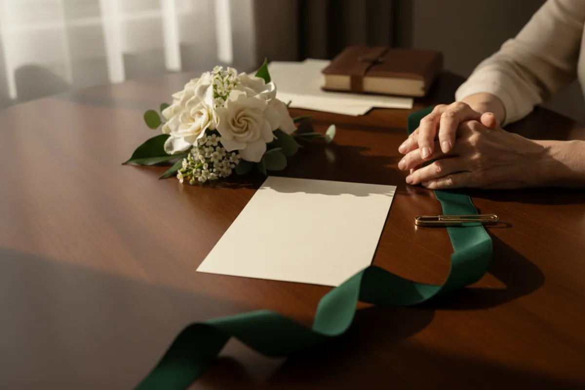 A dignified representation of final arrangements and funeral planning