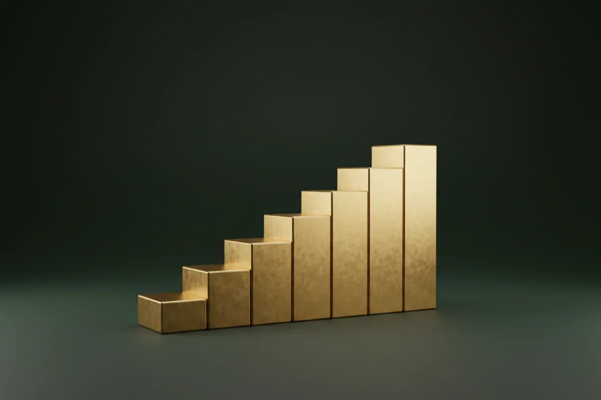 Visual representation of market-linked growth