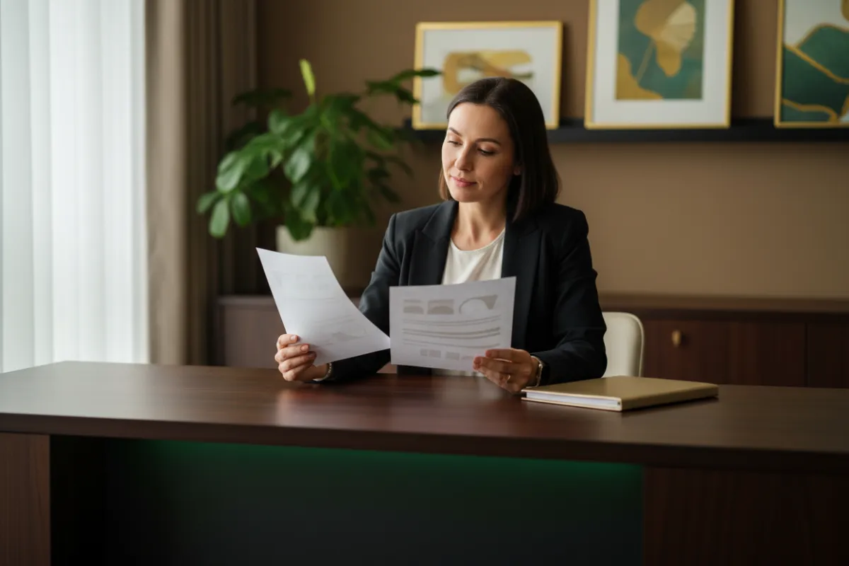 Employee at a desk reviewing basic coverage