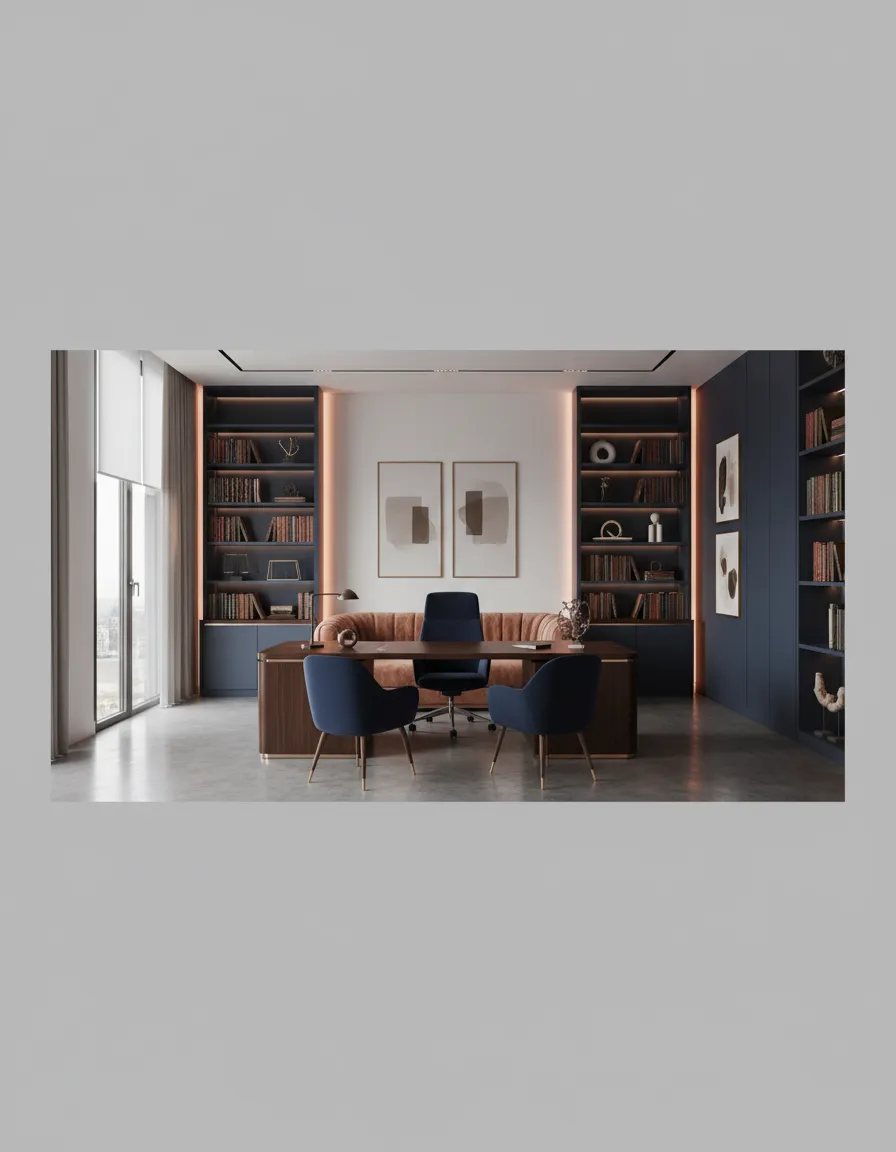 Clean, high-end legal office environment establishing trust