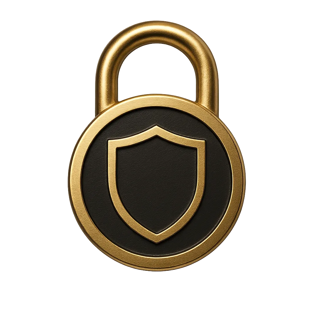 A pristine secure symbol representing privacy and protection