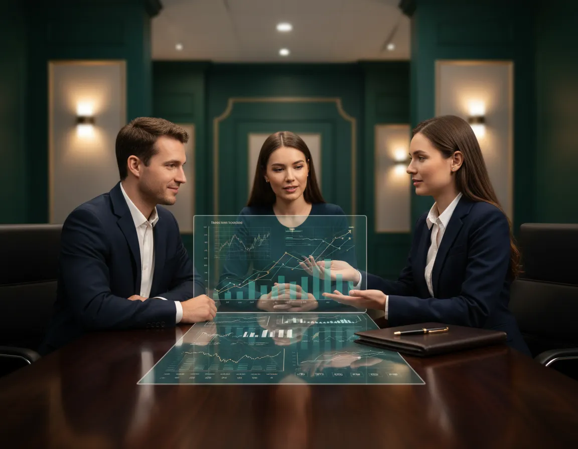 Financial advisor explaining income strategy options