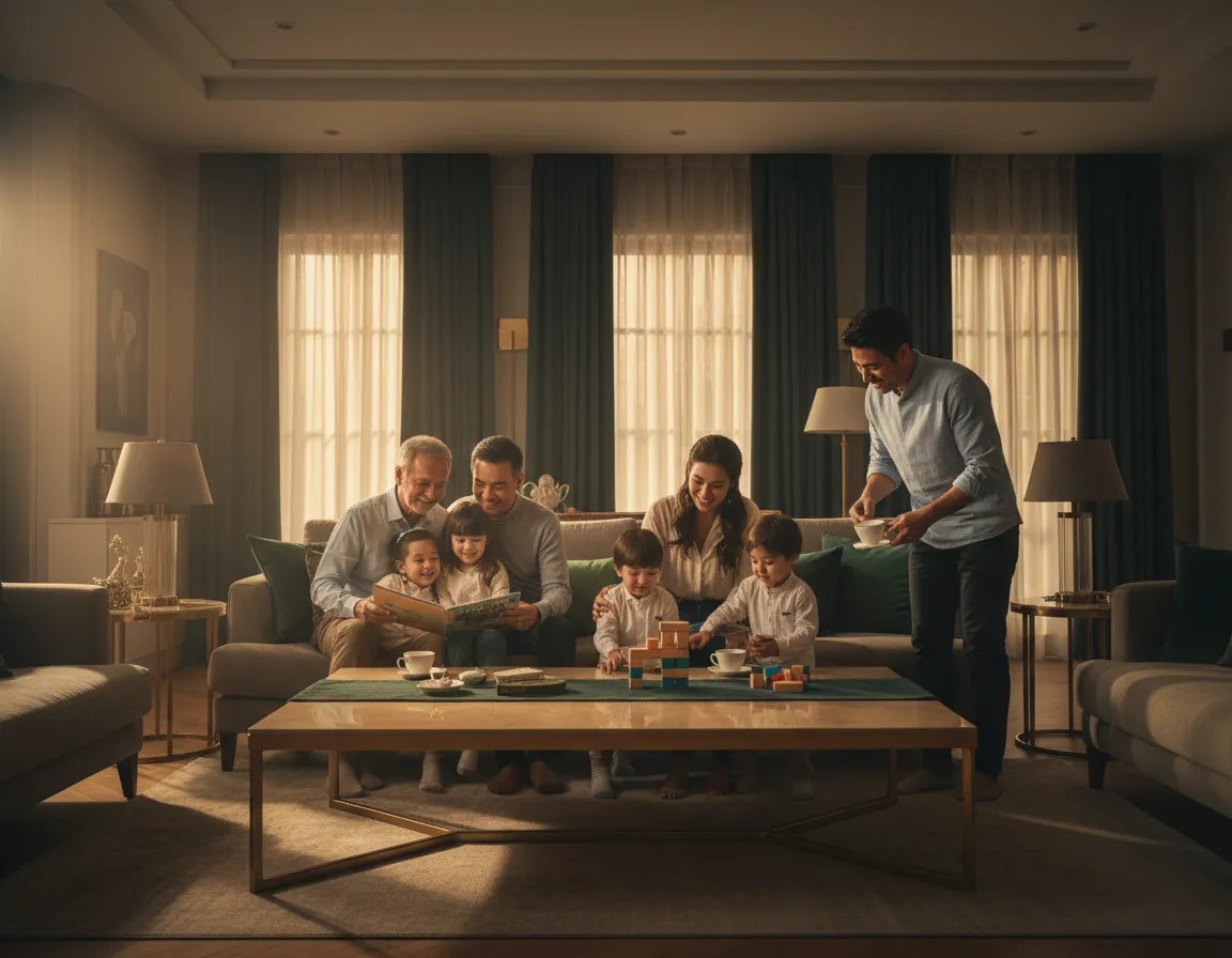 Family generation gathering together